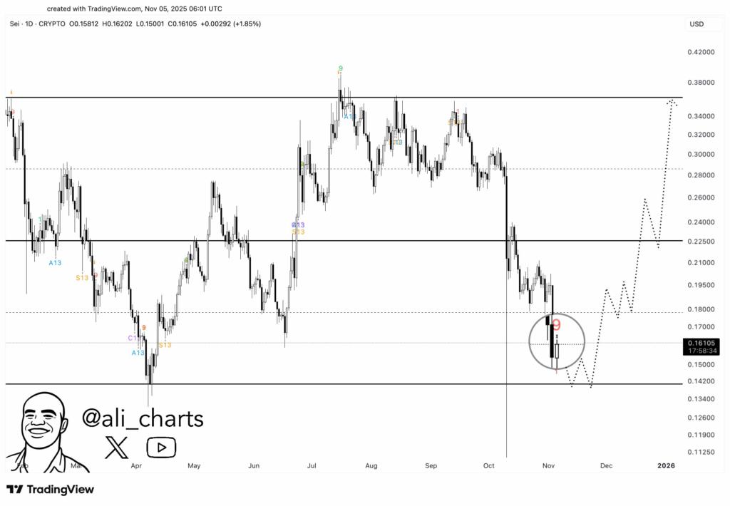 最新消息：币安成为SEI网络验证者，SEI币价格预计上涨至0.36美元