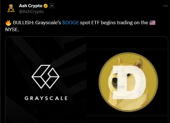 $GDOG在纽交所交易：价格将翻10倍？灰度狗狗币ETF即将推出